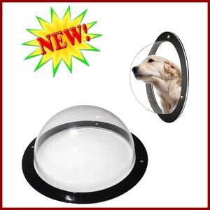 Dog‎ Fence Window Pet Peek Dome 12.4 Inch Acrylic Clear Bubble Backyard View